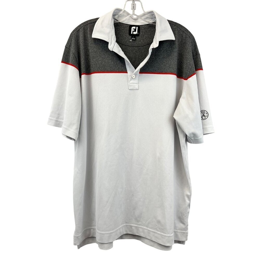 FootJoy Men’s Colorblock Short Sleeve Polo Top Size Large